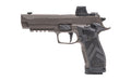 Sig Sauer P226 X-FIVE Legion |  Hammer Fired |  Single Action Only |  Alloy Framed Pistol |  Full Size |  9mm |  4.4" Barrel |  Cerakote Finish |  Legion Gray |  ROMEO-X Reflex Sight |  Two Port Optics Ready Stainless Steel Slide With Integrated Expansion