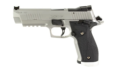 Sig Sauer P226 X-FIVE |  Single Action Only |  Semi-automatic |  Metal Frame Pistol |  Full Size |  9MM |  5" Barrel |  Stainless Steel Frame |  Hogue G10 Piranha Grips with Alloy Magwell |  Fully Adjustable AX3 Trigger |  10 Rounds |  3 Magazines