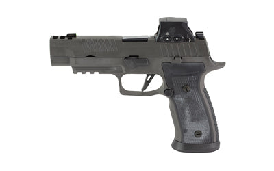 Sig Sauer P320 AXG LEGION |  Semi-automatic |  Striker Fired |  Metal Frame Pistol |  Full Size |  9MM |  3.9" Barrel |  Integrated Expansion Chamber |  Cerakote Finish |  Legion Gray |  SIG-LOC PRO Footprint Optics Ready Slide |  X-RAY3 Day/Night Sights