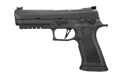 Sig Sauer P320 X5 LEGION |  Striker Fired |  Semi-automatic |  Polymer Frame Pistol |  Full Size |  9MM |  5" Barrel |  Nitron Finish |  Gray |  Manual Safety |  Fiber Optic Front Sight with R2 Adjustable Rear Sight |  3 Magazines |  10 Rounds |  Californ