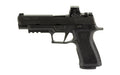 Sig Sauer P320 XFULL |  Striker Fired |  Semi-automatic |  Polymer Frame Pistol |  Full Size |  9MM |  4.7" Barrel |  Nitron Finish |  Black |  ROMEO-X Reflex Sight |  XSeries Flat Trigger |  XRAY3 Night Sights |  17 Rounds |  2 Magazines