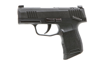 Sig Sauer P365 |  Striker Fired |  Semi-automatic |  Polymer Frame Pistol |  Sub-Compact |  9MM |  3.1" Barrel |  Nitron Finish |  Black |  XRAY3 Night Sights |  Manual Thumb Safety |  10 Rounds |  2 Magazines