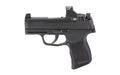 Sig Sauer P365 |  Striker Fired |  Semi-automatic |  Polymer Frame |  Sub-Compact |  9MM |  3.1" Barrel |  Nitron Finish |  Black |  Polymer Grip |  ROMEO-RS Compact Sight |  XRAY3 Night Sights |  10 Rounds |  2 Magazines