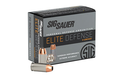 Sig Sauer Elite Performance V-Crown |  10MM |  180 Grain |  Jacketed Hollow Point |  20 Round Box