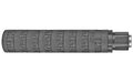 Sig Sauer  |  9MM |  7.5" Length |  1.67" Diameter |  Titanium Construction |  Cerakote Finish |  Gray |  1/2X28 & M13.5X1 LH |  Includes Fixed Barrel Spacer for use with Carbines |  8oz MODX-9