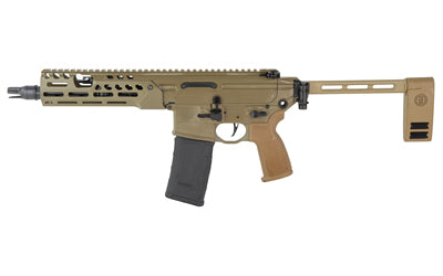 Sig Sauer MCX Spear LT |  Semi-automatic |  AR Pistol |  300 Blackout |  9" Threaded Barrel |  Cerakote Finish |  Flat Dark Earth |  Pistol Brace |  30 Rounds |  1 Magazine