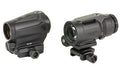 Sig Sauer ROMEO5XDR GEN II/JULIET5-MICRO |  Red Dot Sight and Magnifier Combo |  5x Magnification |  65 MOA Circle with 2 MOA Red Dot |  Matte Finish |  Black |  Fits Picatinny Rail |  Includes Push-Button Flip-to-Side Magnifier Mount and Low-Profile Red