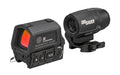 Sig Sauer ROMEO8T-AMR/JULIET3T-AMR |  Red Dot Sight and Magnifier Combo |  3X Magnification |  40mm Objective |  Quad Ballistic Circle Dot 2.0 Reticle |  2 MOA Red Dot |  Matte Finish |  Black |  Fits Picatinny Rail