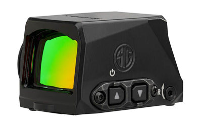 Sig Sauer ROMEO-X |  Green Dot Sight |  24mm Objective |  32 MOA Circle and 2 MOA Green Dot |  Matte Finish |  Black |  COMPACT SIG-LOC Footprint |  Enclosed Emitter