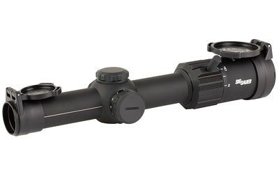 Sig Sauer TANGO MSR |  Rifle Scope |  1-6X24 |  Second Focal Plane |  FL-6 HELLFIRE Reticle |  Illuminated |  24mm Objective |  30mm Main Tube |  Matte Finish |  Black