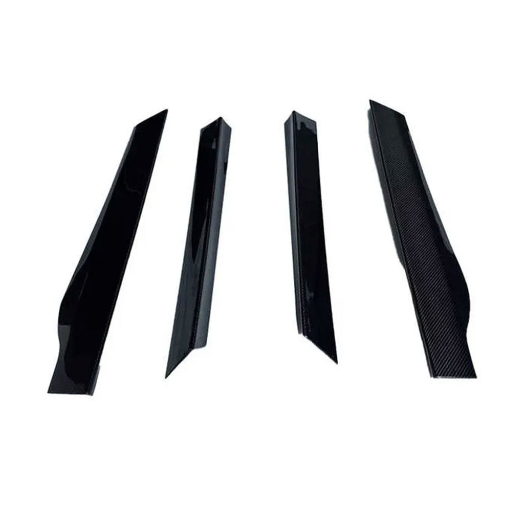 V2 Style Dry Carbon Fiber Side Skirt Door Extensions Set for McLaren GT