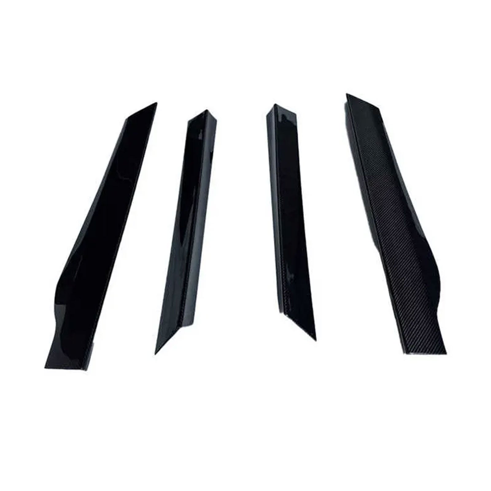 V2 Style Dry Carbon Fiber Side Skirt Door Extensions Set for McLaren GT