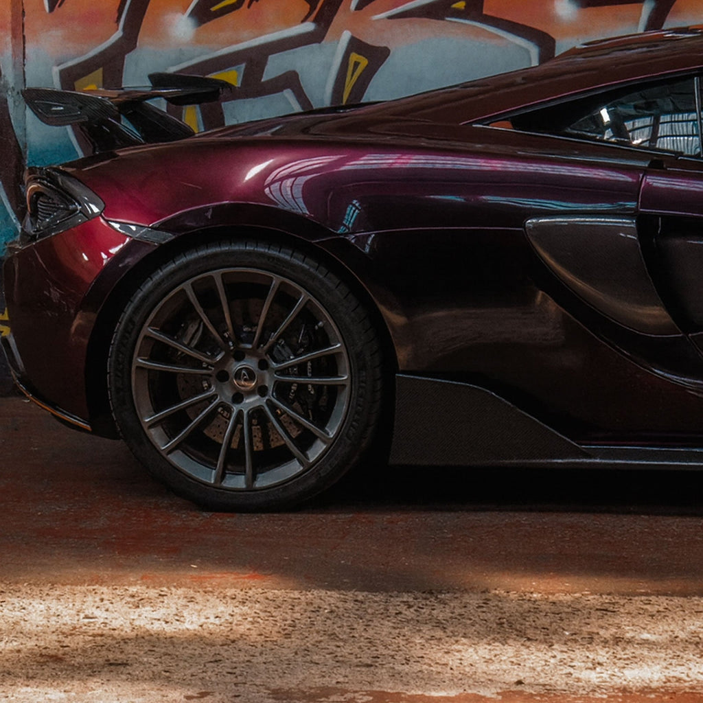 600LT Style Carbon Fiber Side Skirts for McLaren 570S 570GT