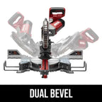 SKIL MS6305-00 10" 15Amp Dual Bevel Sliding Compound Corded Miter Saw