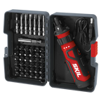 SKIL SD561204 Rechargeable Screwdriver w/ Circut Sensor & 45pc Bit Set