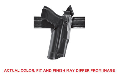 Safariland Model 6360 ALS/SLS Mid-Ride Level III Retention Duty Holster |  Fits Glock 19/23 |  Right Hand |  Plain Black Finish