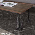 3/4 in. Black Square Floor Flange