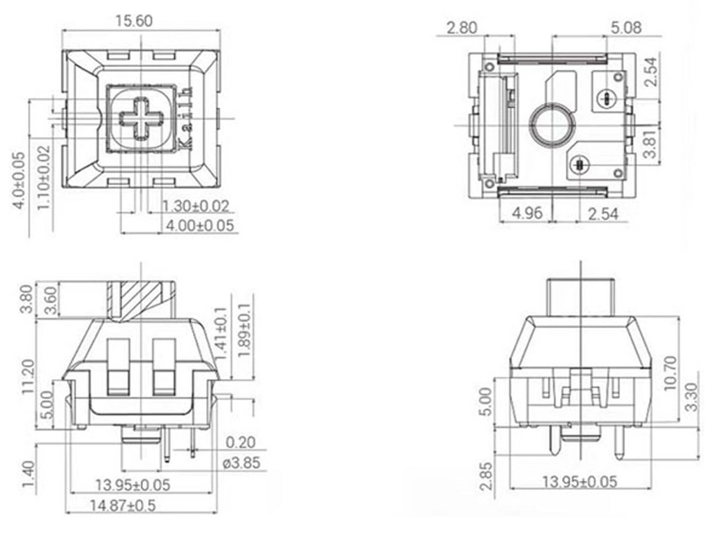 Clicky Fidget Switch Mechanisms - 12 Pack