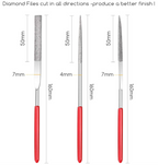 Diamond Needle File Set - 9 Piece Miniature & Model Files