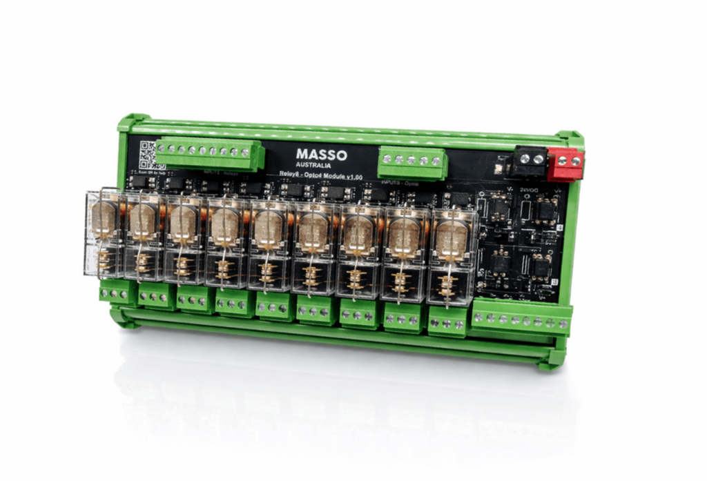 MASSO 8-Relay + 4 Opto Output DIN Module – Special Order