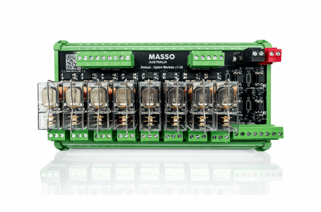 MASSO 8-Relay + 4 Opto Output DIN Module – Special Order