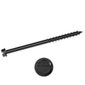 3/16 x 1 1/4 Simpson Hex Head Titen Turbo™ Concrete and Masonry Screw Anchor Zinc Plated w/ Ceramic Coat Black (1/4 in. Hex) - Box (100)