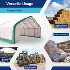 W20'xL40'xH12' Single Truss Storage Shelter
