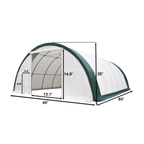 W40'xL80'xH20' Single Truss Arch Storage Shelter