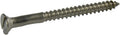 10 x 1 1/2 Slotted Flat Head Wood Screw 304 Stainless Steel