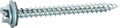 10 x 3/4 Slotted Hex Washer Self Piercing Screw Zinc Plated w/ Neo