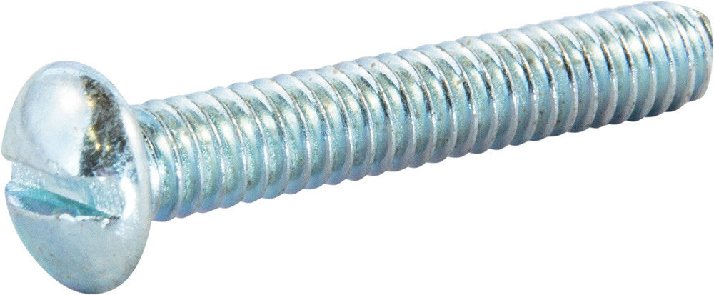 10-24 x 4 Slotted Round Machine Screw Zinc Plated