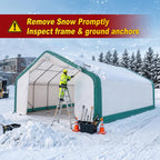 W20'xL20'xH12' Single Truss Storage Shelter
