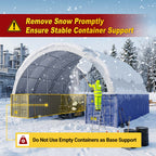 40'x40'x15' Double Truss Shipping Container Canopy Shelter, Outside