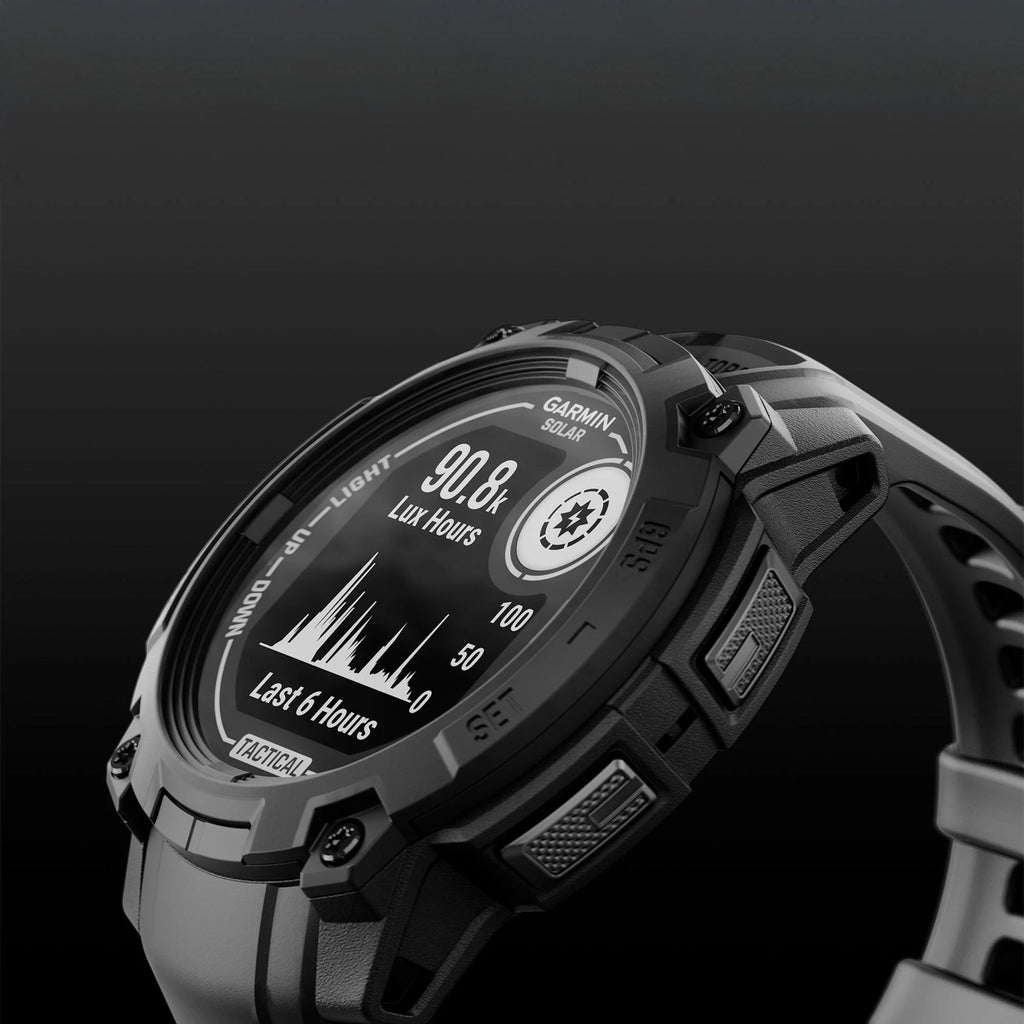 Garmin Instinct 3 Tactical - Tough Smartwatch w/ Solar Charging & 10 ATM Waterproof