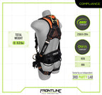 Frontline 100CTB Combat Construction Full Body Harness with Tongue Buckle Legs and Trauma Straps 3X/4X