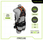 Frontline 100CTB Combat Construction Full Body Harness with Tongue Buckle Legs and Trauma Straps S