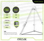 Frontline TAN07RA-US Patriot 7' Confined Space Tripod with 3-Way Retrieval System - Made in USA