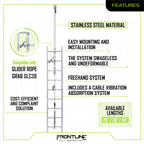 Frontline VLCS Ladder Cable Vertical Lifeline System (Stainless Steel) 40'