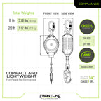 Frontline RPW 11' Web Single Leg SRL with Steel Snap Hook End