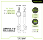 Frontline RPA061S 6' Aramid Fiber Web Single Leg SRL with Steel Snap Hook End