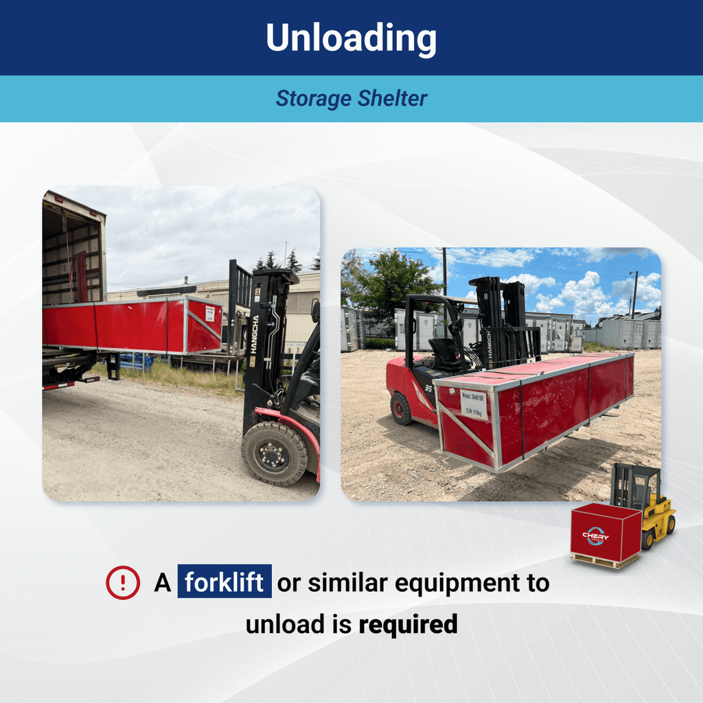 W30'xL40'xH20' Double Truss Storage Shelter