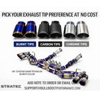 Titanium Straight Catback Exhaust for Porsche 992 992.1 992.2 GT3 RS GT3RS 4.0