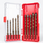 10PCS High-Strength Eccentric Twist Drill Bit,New Four-FluteSawtooth Eccentric Drill Bit,Multifunction Drill Bit Set(5/6/8/10/12)