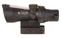 Trijicon ACOG -  3X24mm -  Dual Illuminated Red Horseshoe/Dot 223/55 Grain -  Includes Q-LOC Mount -  Matte Finish -  Black