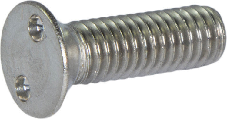 M4-0.70 x 35 Tamper Resistant Drilled Spanner Flat Head Machine Screw 18-8 Stainless Steel - Metric (#8)