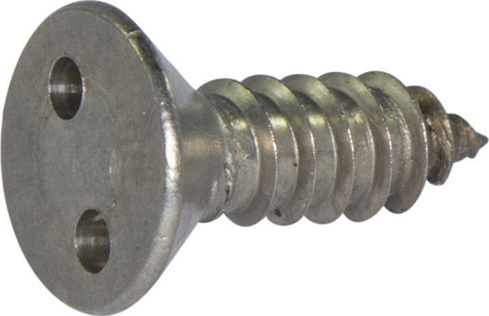 6 x 1/2 Tamper Resistant Drilled Spanner Flat Head Sheet Metal Screw 18-8 Stainless Steel