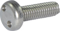 M6-1.00 x 20  Tamper Resistant Drilled Spanner Pan Head Machine Screw 18-8 Stainless Steel - Metric (#14)