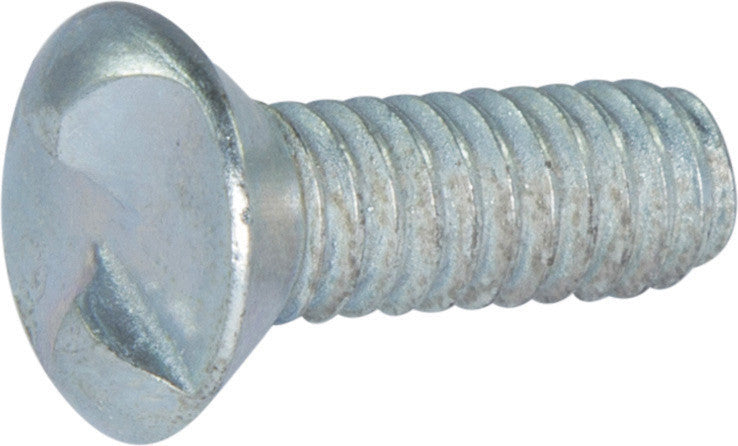 8-32 x 1 Tamper Resistant One Way Oval Head Screw Zinc