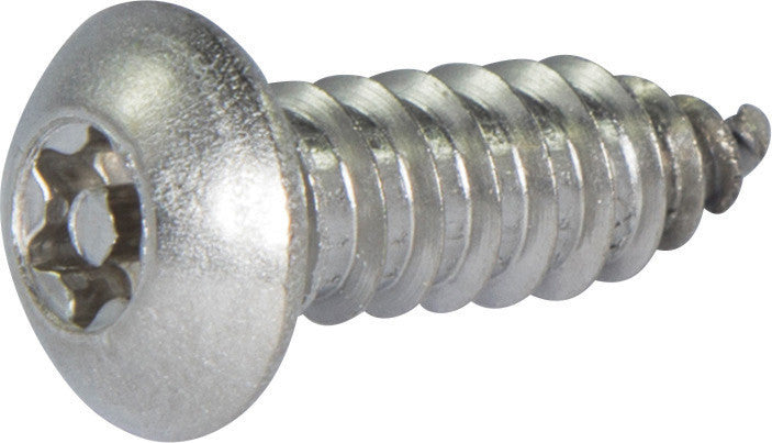 8 x 1 Tamper Resistant Torx Button Head Sheet Metal Screw 18-8 Stainless Steel (T-15)