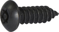 6 x 1 Tamper Resistant Torx Drive Button Head Sheet Metal Screw Steel Black (T-10)